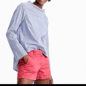 J CREW - NWT bright coral chino shorts
